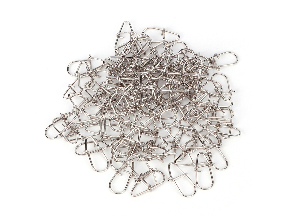 Conector de Pesca Gancho Anel Seguro Clip 7x14mm