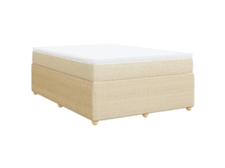 Box Spring Bed, Box Spring Beds Vidaxl Creme Tecido (140 X 200 Cm)