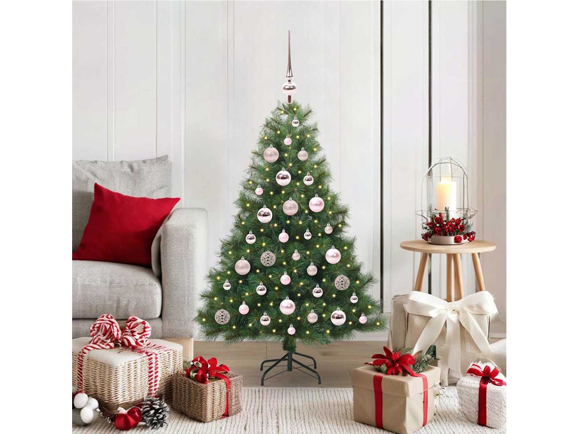 Vidaxl Árvore De Natal Artificial Com 150 Leds Verde 120 Cm Pe E Pvc