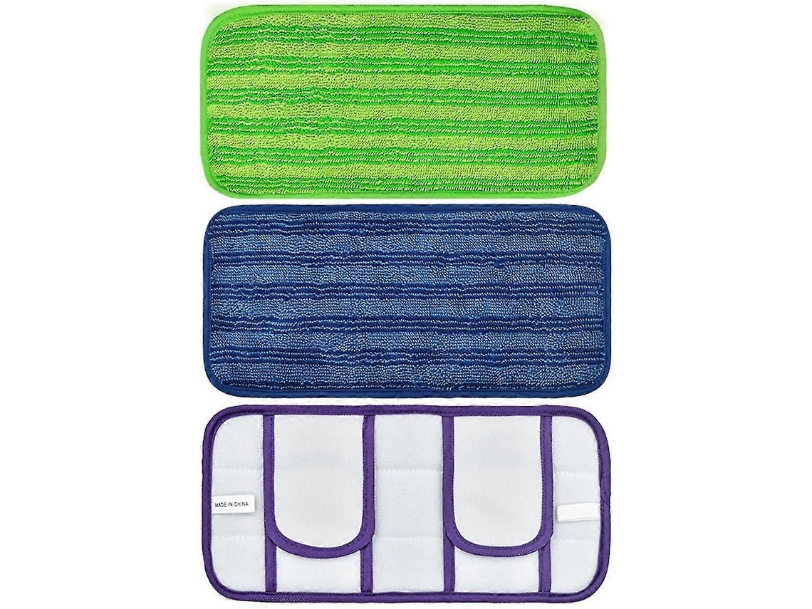 Conjunto de 4 Panos Esfregão Reutilizáveis​​ 30 Cm para Limpeza Pisos Madeira e Diversas Superfícies BRILVIBERA (12 Polegadas)