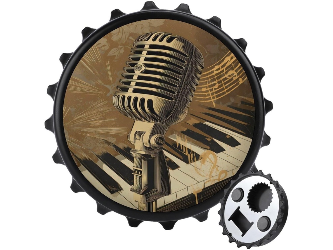 Ímã Clássico De Aço Inoxidável Para Microfone E Piano, Preto, 26
