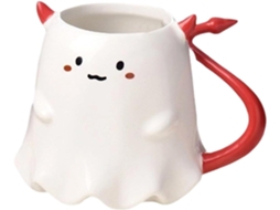 Caneca Fofa De Halloween Caneca De Viagem De Cerâmica Com Design De Fantasma Pode Ser Lavada Na Gokoco