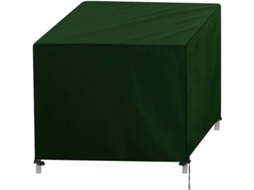Fundas Para Muebles Exteriores, Funda De Sofá Y Mesa Al Aire Libre En Tela Oxford 420t Verde 90x90x90cm