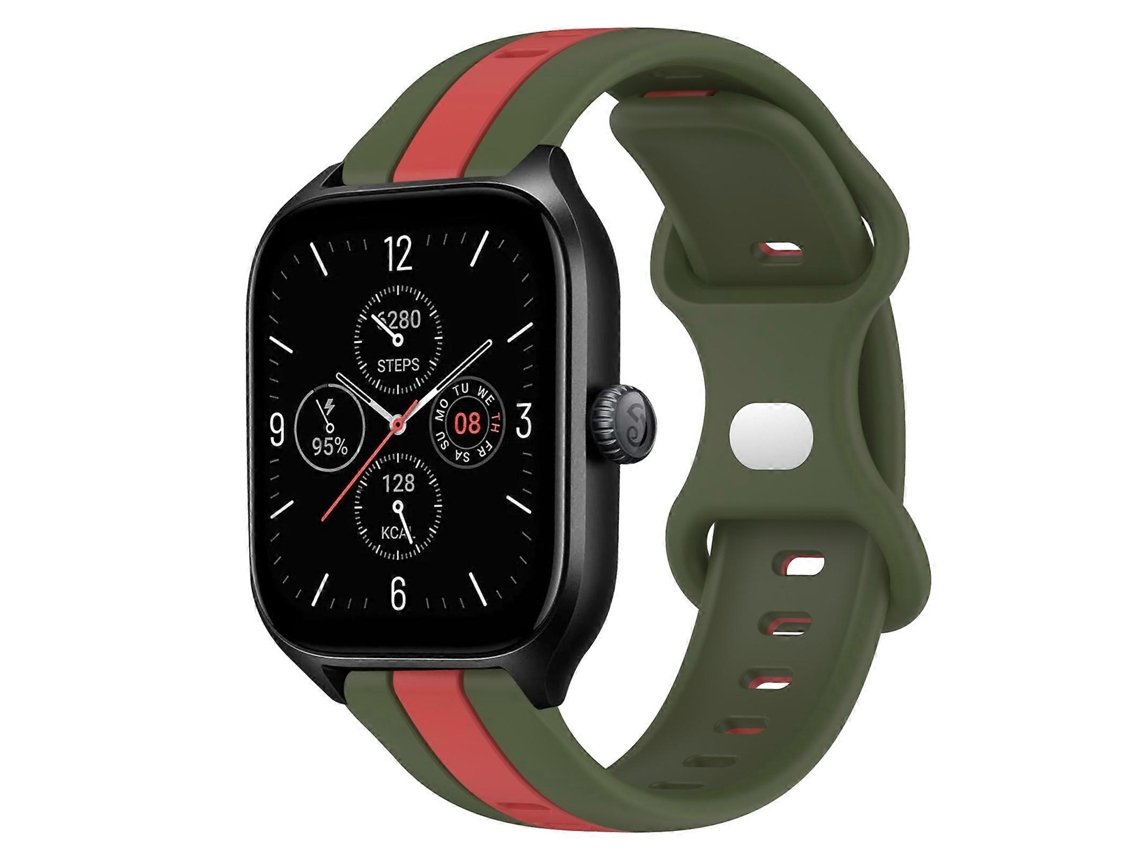Pulseira De Silicone Bicolor Com Fecho Borboleta De 20 Mm Para Amazfit Gts 4