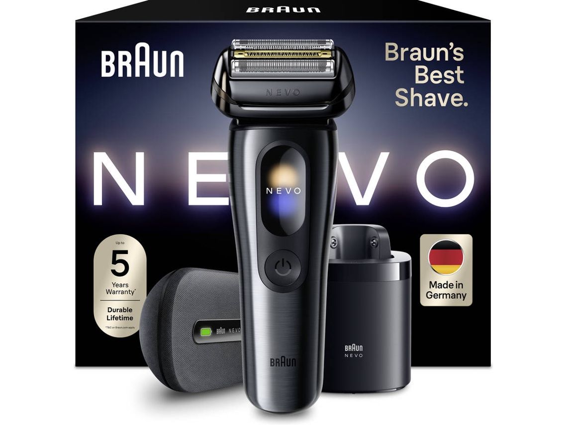 Máquina de Barbear BRAUN NEVO17010C (Bateria - 60 min - Preto)