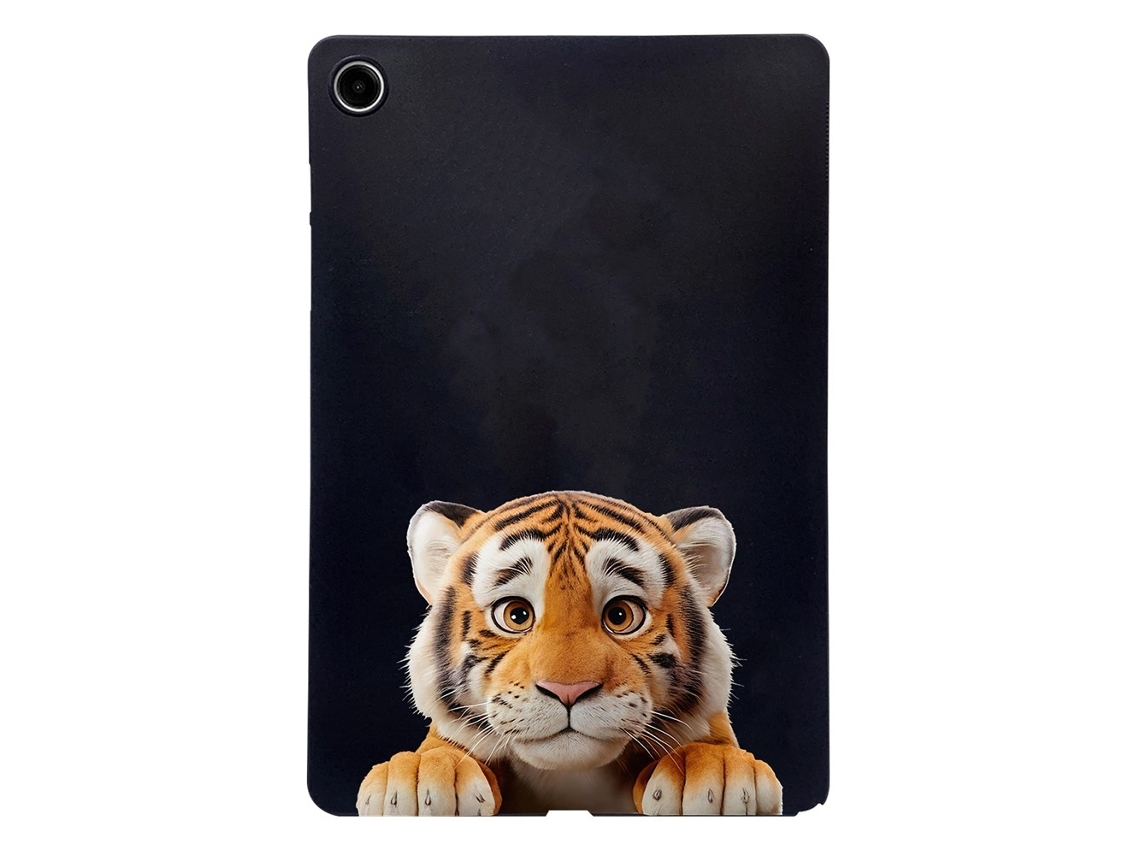 Capa Protetora Fina Em Tpu Com Estampa De Tigre Para Samsung Galaxy Tab A11 Tuotuo