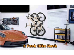 2026altiro-2 Peças Suporte De Bicicleta Em Parede Giratório Aço Sólido Economizador De Espaço Para Garagem Casa Preto