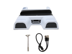 Suporte Vertical para Ps5 com Carregamento de Controles Duais e Velocidade de Ventilador Ajustável em 3 Níveis EOOCOO