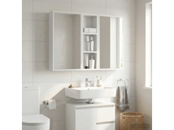 Vidaxl Armário De Parede Para Banheiro Branco 20 X 10 X 60,5 Cm