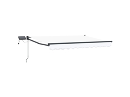 Conjunto 1 Sombra De Sol Externa Vidaxl Branco Poliéster (3 X 2,5 M)