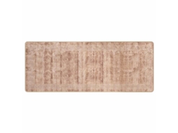 Conjunto 1 Tapete Runner Vidaxl Branco Poliéster (80 X 200 Cm)