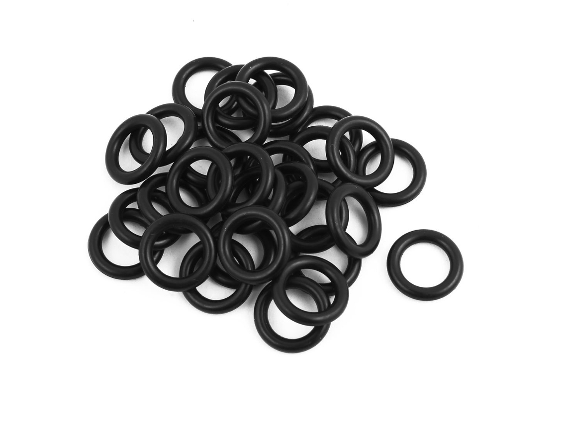 Anel de Vedação Preto, resistente a óleo, formato O, em Borracha Nbr, 30 unidades CHABERLU