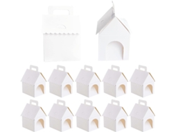 Conjunto De 12 Doces Em Formato Casa Com Alça