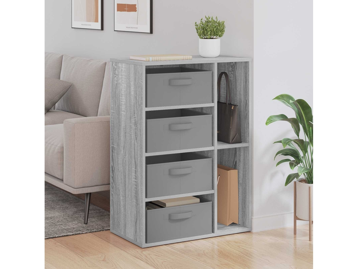 Vidaxl Buffet Sonoma Cinzento 60 X 33,5 X 84 Cm