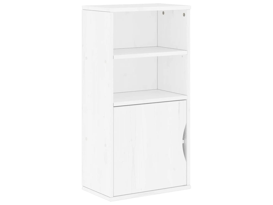 Armário lateral VIDAXL Branco Madeira de pinho
