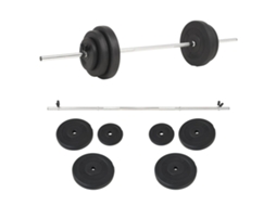 Vidaxl Conjunto Com Barra 30 Kg
