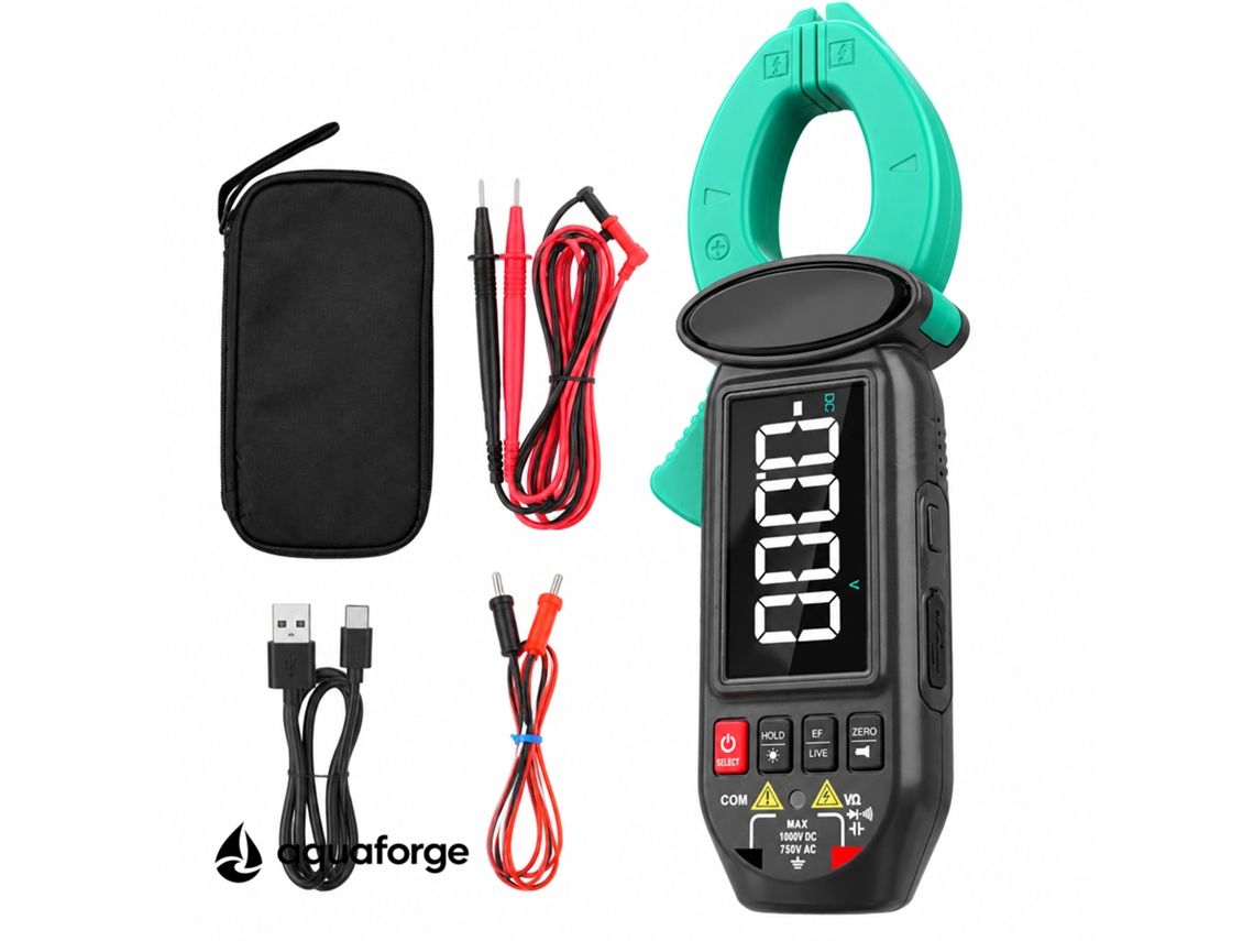 Alicate Amperimétrico Aquaforge 268b, Ncv