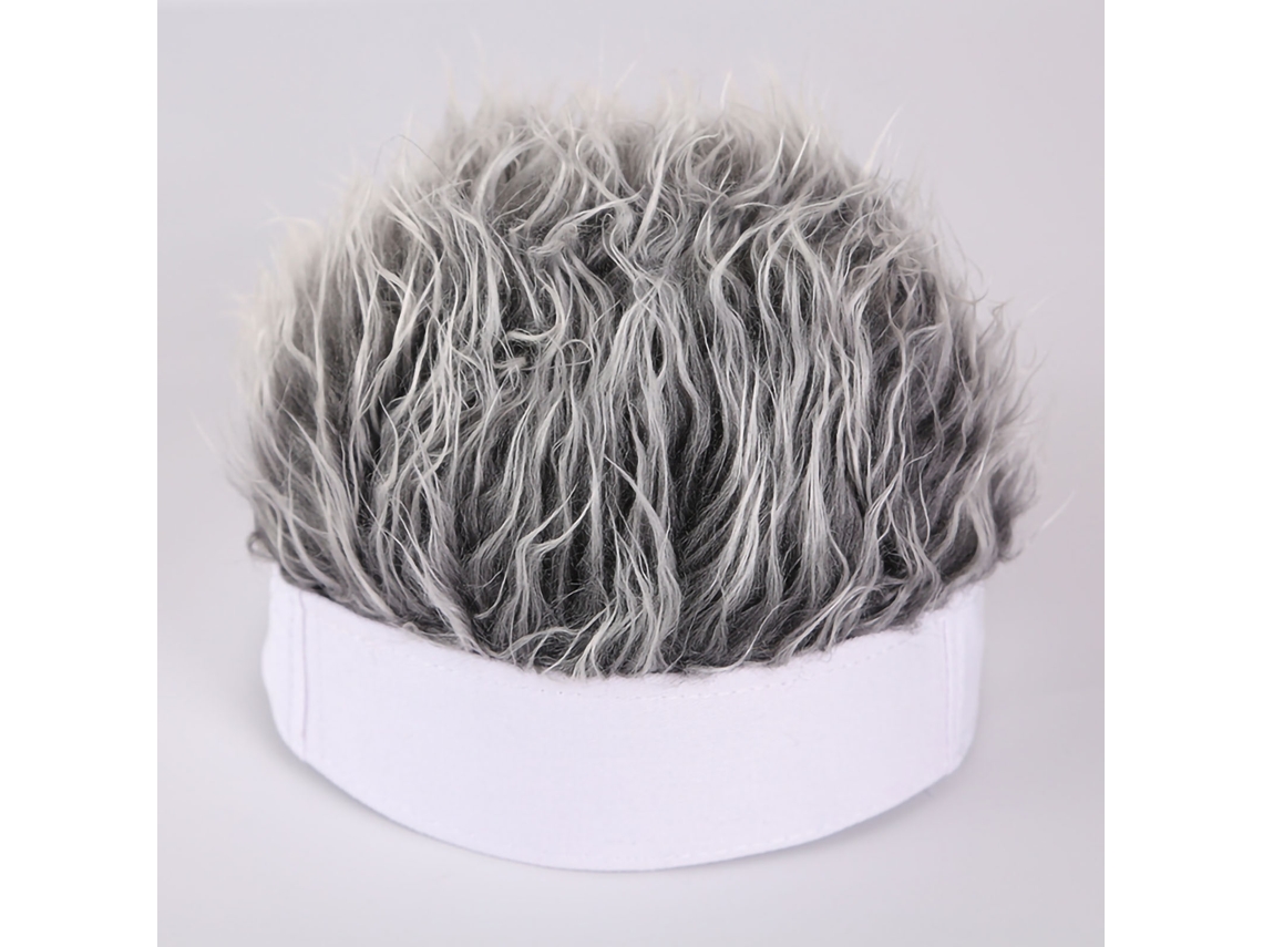 Boné com peruca integrada para homem, bandana com cabelo postiço e chapéu.