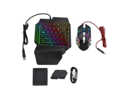 Pacote de Jogos Móveis EOOCOO (teclado Rgb de uma Mão, Mouse com Iluminação)