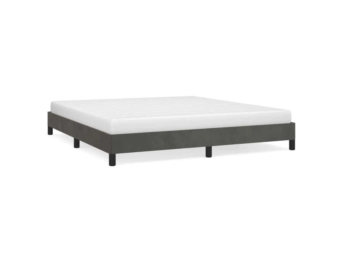 Bed Frame, Bed Frames Vidaxl Cinzeto Veludo (180 X 200 Cm)