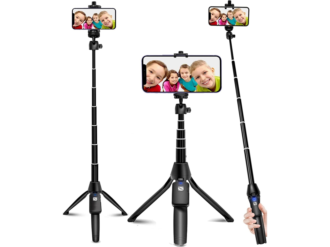 Bastão De Selfie Extensível De 40 Polegadas Com Tripé Para Celular