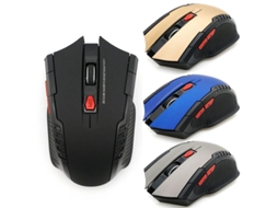 Rato Yizhood Receptor Usb Sem Fio De 2,4 Ghz Para Jogos 2000dpi Para Overwatch Cs Go Dota 2 Lol Fortnite Computador Laptop Pc Gamer Vermelho