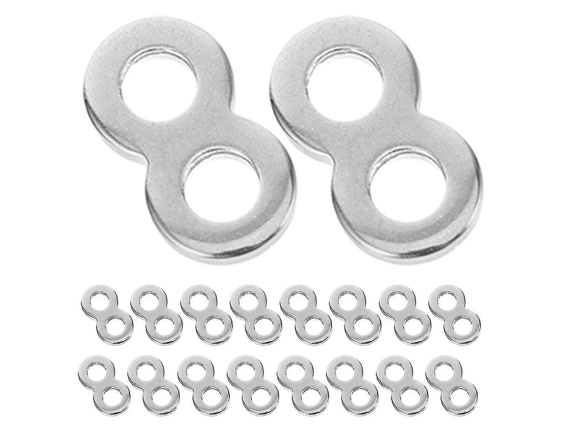 Omni 25 Abrochadores de Mesa em Forma de Oito de Aço Inoxidável Conectores para Mesas e Artesanato