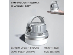 Lanterna De Camping Led, Recarregável E Impermeável Para Suas Aventuras Ao Ar Livre. Olysi Shop