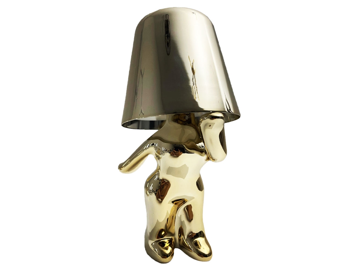 Lâmpada Pequeno Homem Dourado Decoração Luz de Mesa NEVEANCE