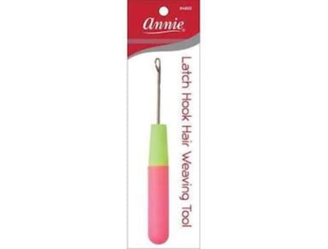 Annie agulha jumbo crochet cabelo latch hook hair weaving tool