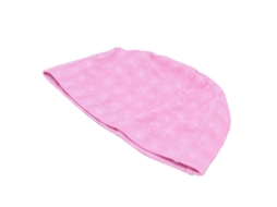 Boné De Natação Colorido Impermeável Para Cabelo Longo Com Proteção Auricular Rosa Pérola