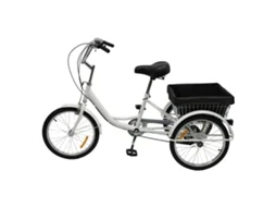 Triciclo Adulto, 8 Velocidades, Altura Do Assento Ajustável,branco Oem