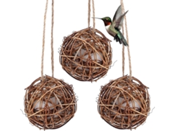 Kit com 3 Peças de Material para Ninho de Beija flor e Algodão Marrom. Promove o Cuidado Ético com as Aves e É para CHABERLU