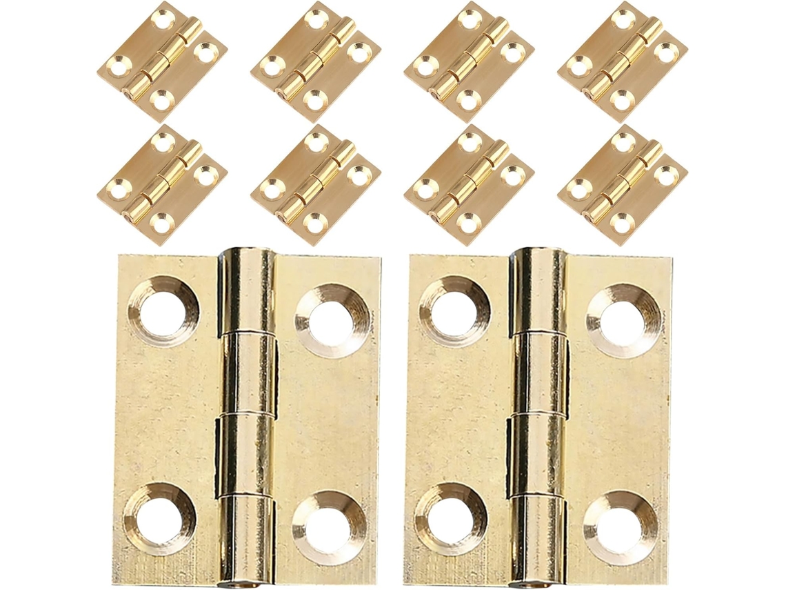 Kallory 10 Peças Dobradiças Pequenas Para Caixa De Joias, Dobradiças Dobráveis, Acessórios Diy Para Caixas, Portões