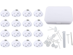 Conjunto De 16 Prendedores Edredom Com Design Em Formato Nuvem, Botões Removíveis Para Colchas, Almofadas E Cortinas