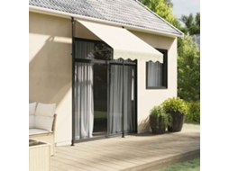 Vidaxl Toldo Retrátil 200x115 Cm Tecido E Aço Cor Creme