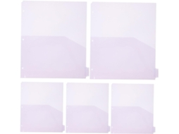 50 Porta-páginas De Plástico, Capas De Papel Transparentes, Capas Transparentes Para Pastas.