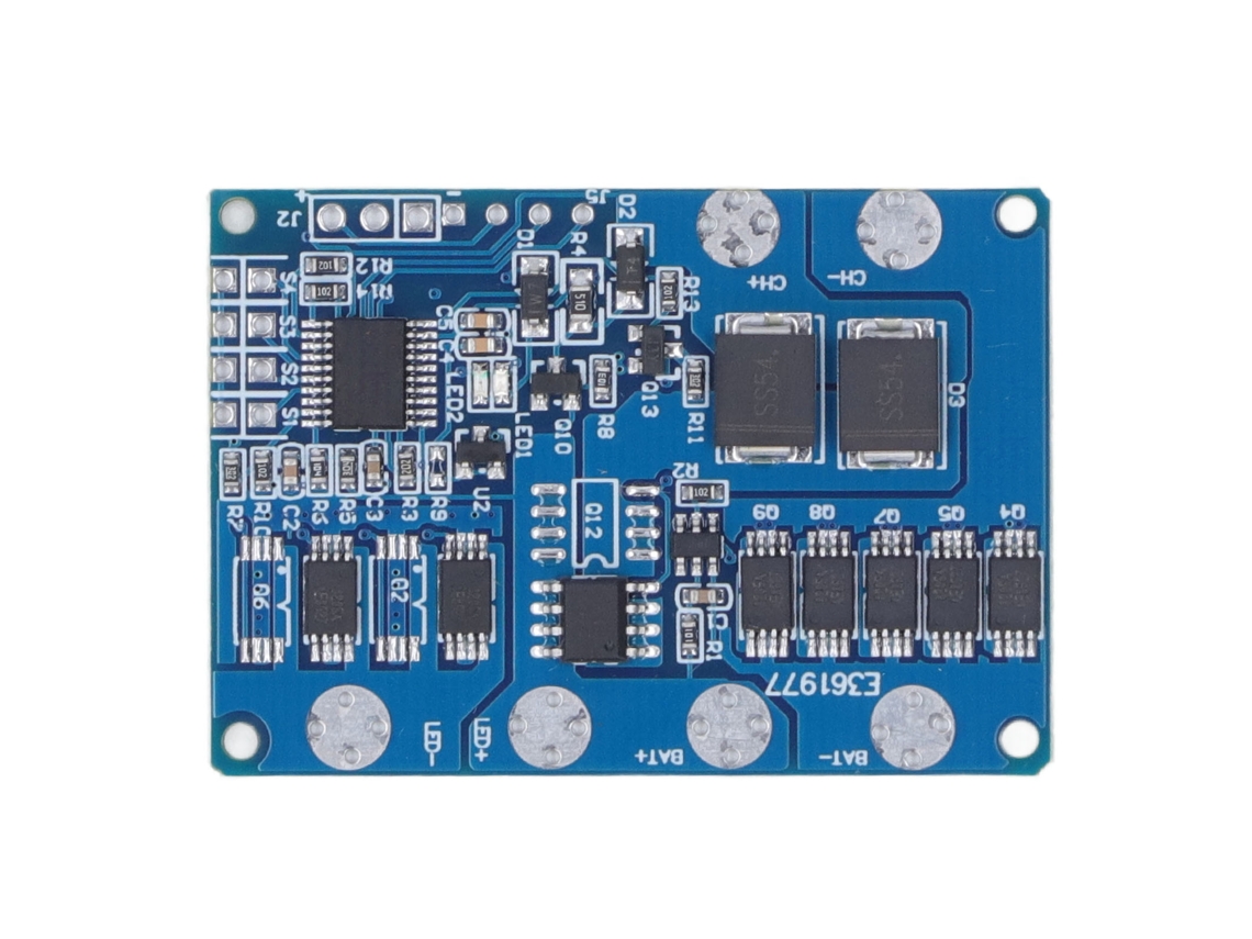 Módulo controlador de painel solar para iluminação de jardim com bateria Lifepo4 de 20 W e 3,7-6 V