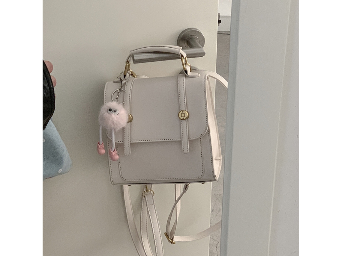 Bolsa De Grife Sofisticada, Mochila Prateada, Bolsa Feminina Casual E Moderna Para Viagens. Mdug