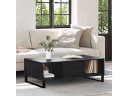Vidaxl Mesa De Centro Carvalho Preto 104 X 60 X 35 Cm