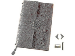 Caderno De Couro, Encadernado À Mão Em Com Páginas Em Branco