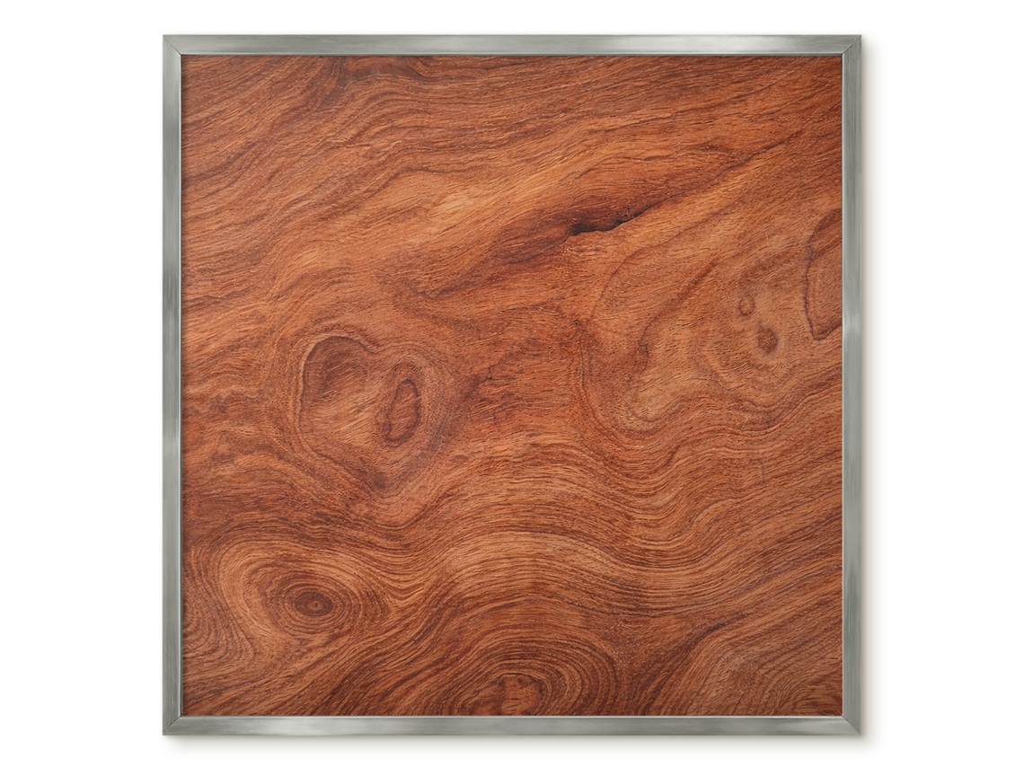 Quadro magnético de parede com textura de madeira para quarto Espelharte (50x50 cm)