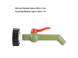 Adaptador De Torneira Laxiscreed Para Cubas De Água Ibc Com Ligação De 45° E Compatível Com Torneiras De 25mm