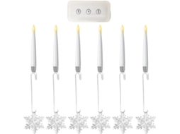 Bougies Led Pour Sapin De Noël Avec Télécommande | Lumières Décoratives Sans Flamme Pour Bougies Éle Gokoco