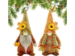 Gnomos Genéricos de Outono, Folhas de Bordo, Gnomo para Festivais, Decorações de Outono Feitas À Mão, Boneco Sem Rosto CHABERLU