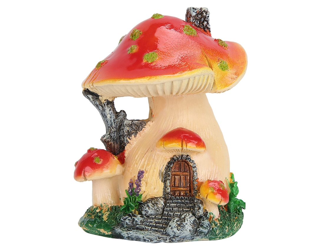 Cogumelo Artificial Em Resina Para Decoração De Bonsai E Paisagens Único