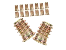 Conjunto De 40 Porcas Inserção Roscadas M6x15 Para Impressão 3d, Moldagem Por Injeção E Móveis