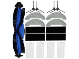 Kit De Acessórios Para Aspirador Robô Xiebro: Para Hr101/t8s, Composto Por 1 Escova Rotativa, 4 Escovas Laterais, 4 Filtros Hepa E 4 Panos De Li_ptg