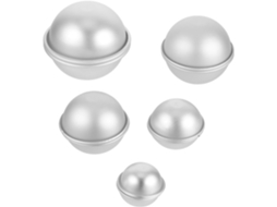 Conjunto De 10 Formas Redondas E Esféricas De Alumínio Para Bolos
