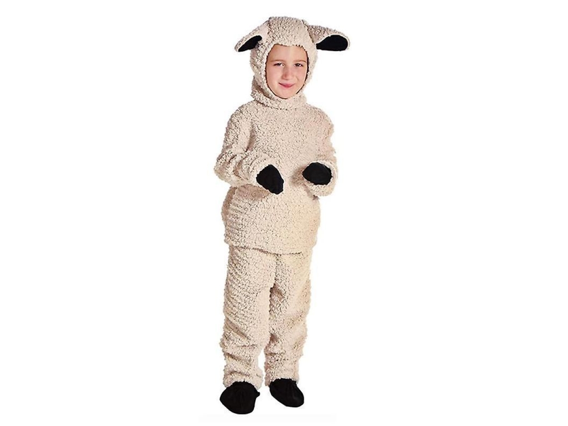 Fantasia de Ovelha Lanuda Rebe para Crianças, Roupa de Pintinho, Tamanhos Infantis P-GG